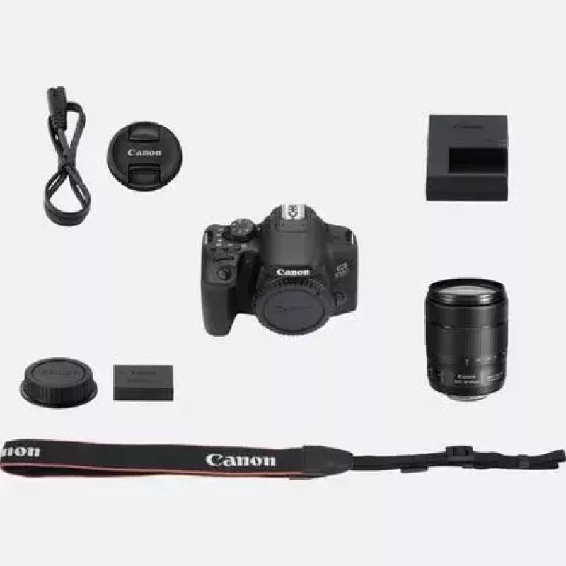 Zestaw aparatu Canon EOS 850D SLR 24,1 MP CMOS 6000 x 4000 pikseli Czarny