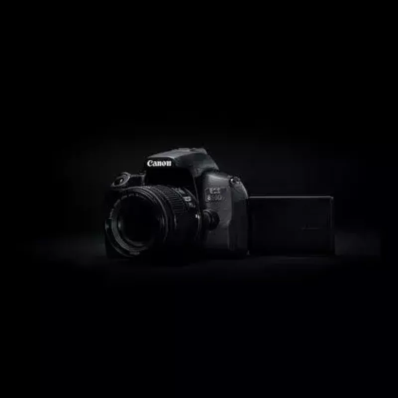 Zestaw aparatu Canon EOS 850D SLR 24,1 MP CMOS 6000 x 4000 pikseli Czarny