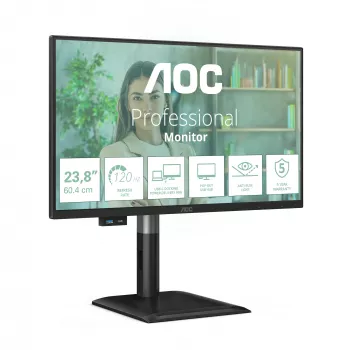 AOC 24P4CV monitor komputerowy 60,5 cm (23,8 cala) 1920 x 1080 pikseli Full HD LED Czarny