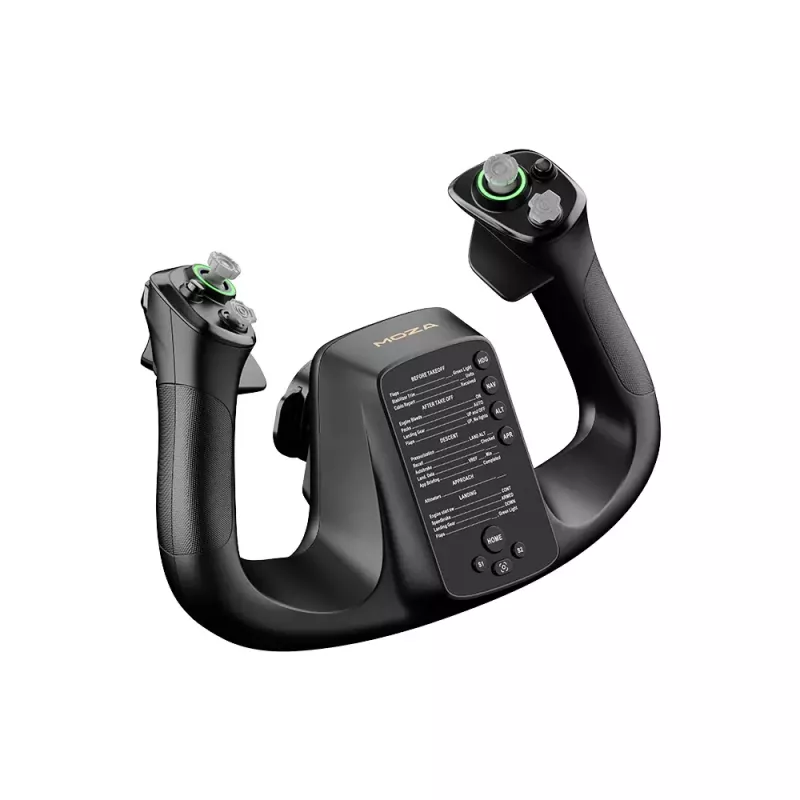 Baza lotnicza MOZA MFY YOKE — czarna baza lotnicza z ABS i stali stopowej, 142,5×202×313 mm