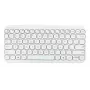 Bezprzewodowa klawiatura Bluetooth ASUS KW100 Marshmallow — układ 75%, QWERTZ, przełączniki nożycowe, biała