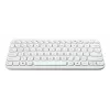 Bezprzewodowa klawiatura Bluetooth ASUS KW100 Marshmallow — układ 75%, QWERTZ, przełączniki nożycowe, biała