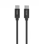 Kabel USB Hama Fabric USB 2.0 1.5 m USB C czarny