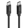 Kabel USB Hama Fabric USB 2.0 1.5 m USB C czarny