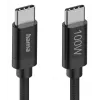 Kabel USB Hama Fabric USB 2.0 1.5 m USB C czarny