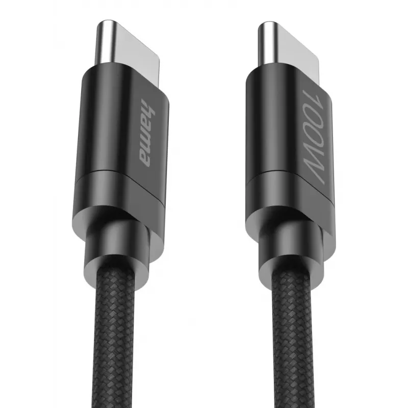 Kabel USB z tkaniny Hama 3 m USB C Czarny