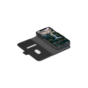 Etui typu folio dbramante1928 New York do iPhone 11/XR — Night Czarny, 6,1 cala (15,5 cm), 3 kieszenie na karty