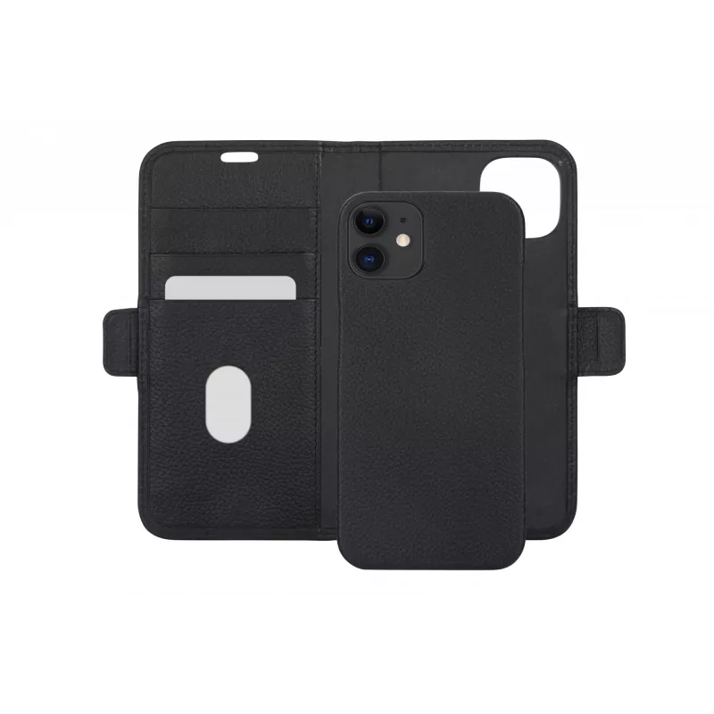 Etui typu folio dbramante1928 New York do iPhone 11/XR — Night Czarny, 6,1 cala (15,5 cm), 3 kieszenie na karty