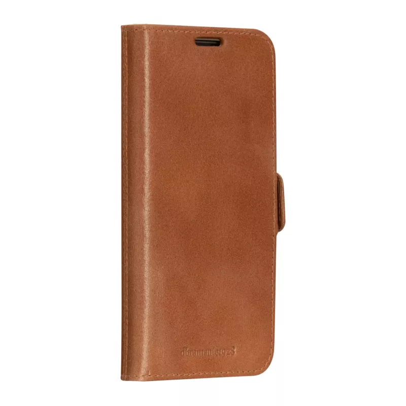 Etui folio do telefonu dbramante1928 Lynge dla Samsung Galaxy S23, skórzane, brązowe, ekran 6,1 cala, 3 kieszenie na karty