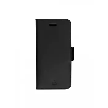 Etui do telefonu z klapką dbramante1928 Copenhagen dla Samsung Galaxy S24 FE, 17 cm (6,7 cala), czarne, 3 kieszenie na karty, podstawka na biurko