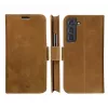Etui folio dbramante1928 Copenhagen cienki do Samsung Galaxy S22, ekran 6,1 cala, tan, podstawka biurkowa