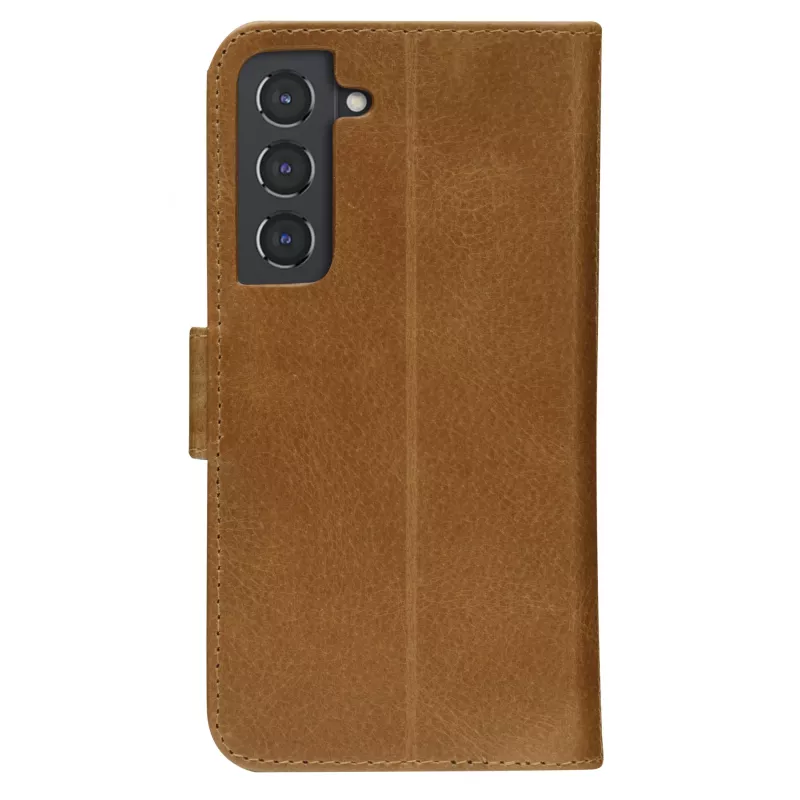 Etui folio dbramante1928 Copenhagen cienki do Samsung Galaxy S22, ekran 6,1 cala, tan, podstawka biurkowa
