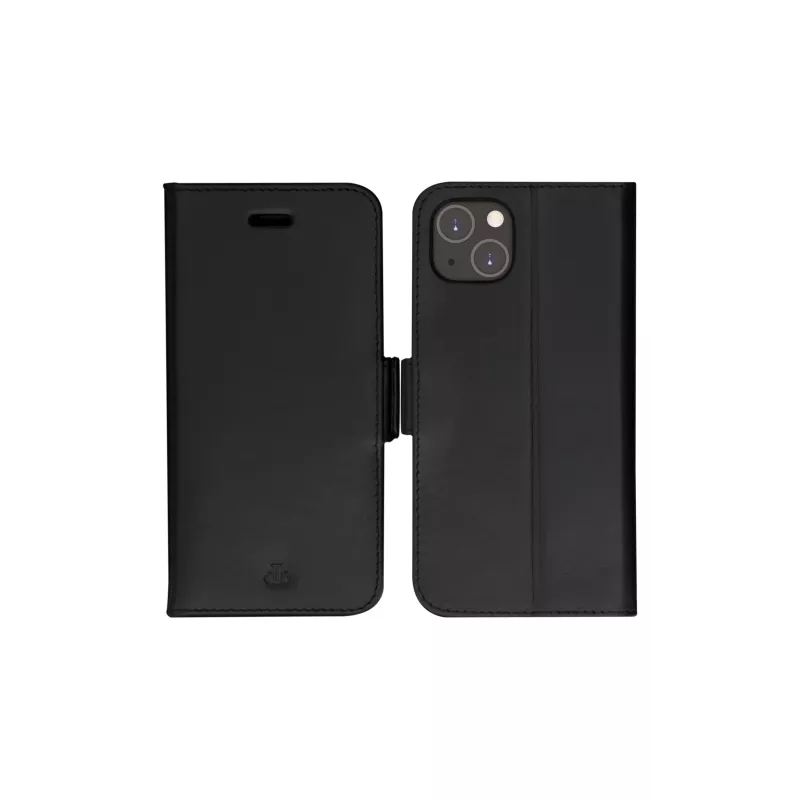 Etui portfel dbramante1928 Copenhagen do iPhone 14 Plus (6,7 cala) — czarne, 3 kieszenie na karty, podstawka na biurko