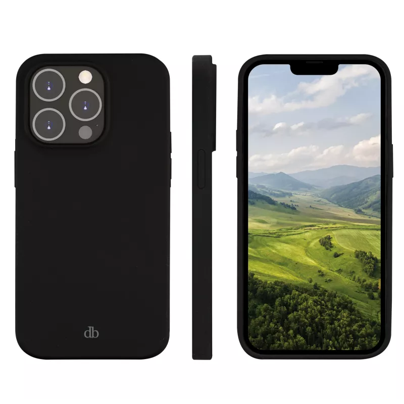 Skórzane etui dbramante1928 Costa Rica dla iPhone 14 Pro — Night Czarny, pasuje do ekranów 6,1 cala / 15,5 cm