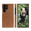 Etui folio do telefonu dbramante1928 Lynge dla Samsung Galaxy S23 Ultra, tan, 3 kieszenie na karty, pasuje do ekranu 17,3 cm (6,8 cala)