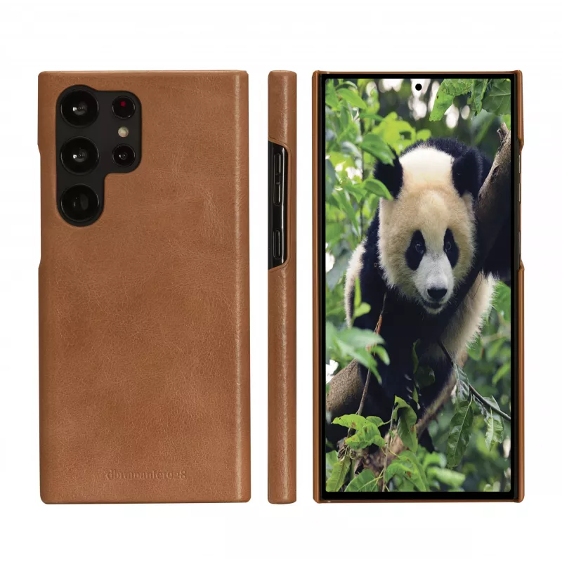 Etui folio do telefonu dbramante1928 Lynge dla Samsung Galaxy S23 Ultra, tan, 3 kieszenie na karty, pasuje do ekranu 17,3 cm (6,8 cala)
