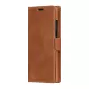 Etui folio do telefonu dbramante1928 Lynge dla Samsung Galaxy S23 Ultra, tan, 3 kieszenie na karty, pasuje do ekranu 17,3 cm (6,8 cala)
