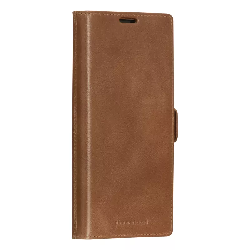 Etui folio do telefonu dbramante1928 Lynge dla Samsung Galaxy S23 Ultra, tan, 3 kieszenie na karty, pasuje do ekranu 17,3 cm (6,8 cala)