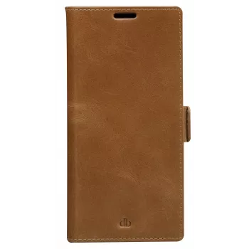 Etui z klapką dbramante1928 Copenhagen cienki do Samsung Galaxy S22 Ultra, ekran 6,8 cala, Tan