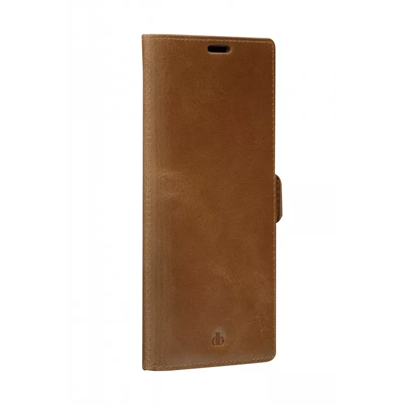 Etui z klapką dbramante1928 Copenhagen cienki do Samsung Galaxy S22 Ultra, ekran 6,8 cala, Tan