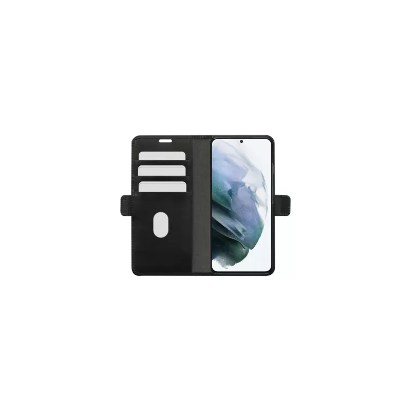 Etui typu portfel dbramante1928 Lynge do Samsung Galaxy S21+ (6,7 cala, czarne) z 3 kieszeniami na karty