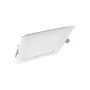 Lampa sufitowa LEDVANCE DL cienki SQ 210 18 W 4000 K WT — kwadratowa, 225×225×30 mm, chłodna biel