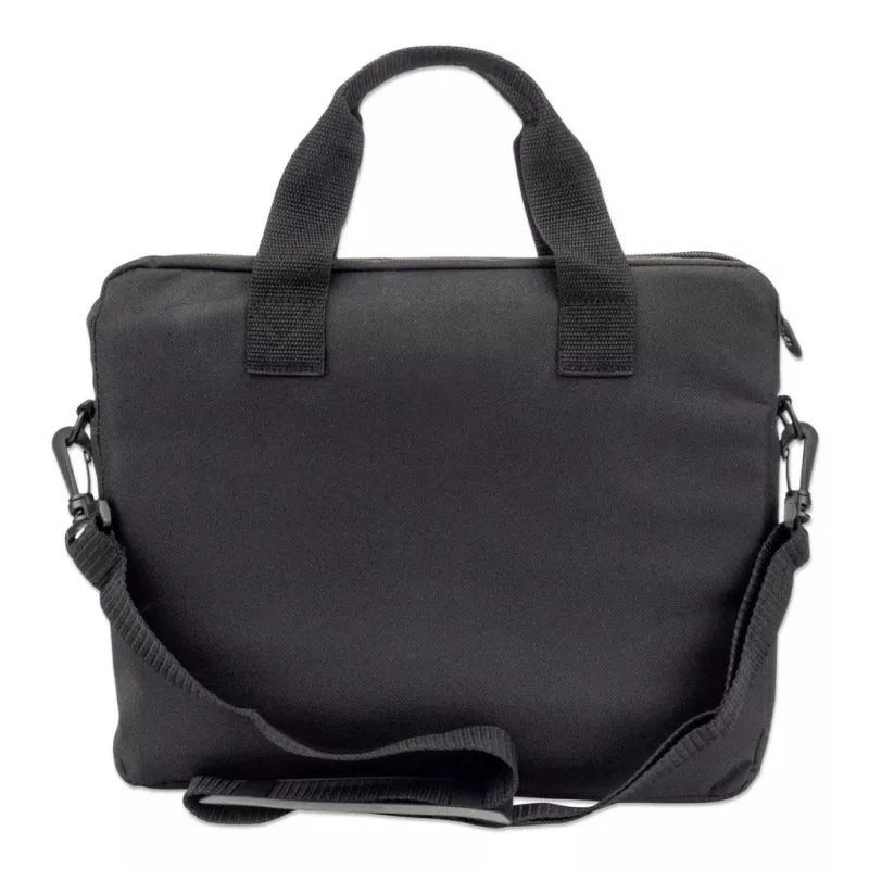 Torba na laptopa Manhattan London 12,5 cala, ładowana od góry, czarna, NISKI KOSZT, kieszeń na akcesoria, pasek na ramię (odpinany), etui na notebooka, trzyletnia gwarancja
