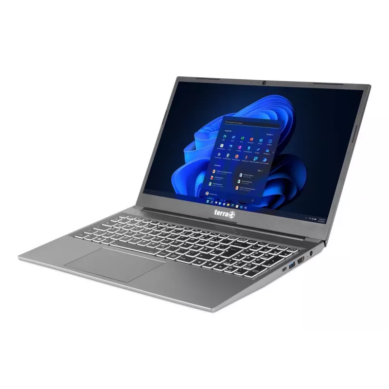 TERRA Mobile 1517R Intel® Core™ i5 i5-1334U Laptop 39,6 cm (15,6 cala) Full HD 16 GB DDR4-SDRAM 1 TB SSD Wi-Fi 6 (802.11ax) Windows 11 Pro Niemiecki Szary