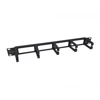 Equip 19-calowy panel do zarządzania kablami do montażu w szafie rack, czarny