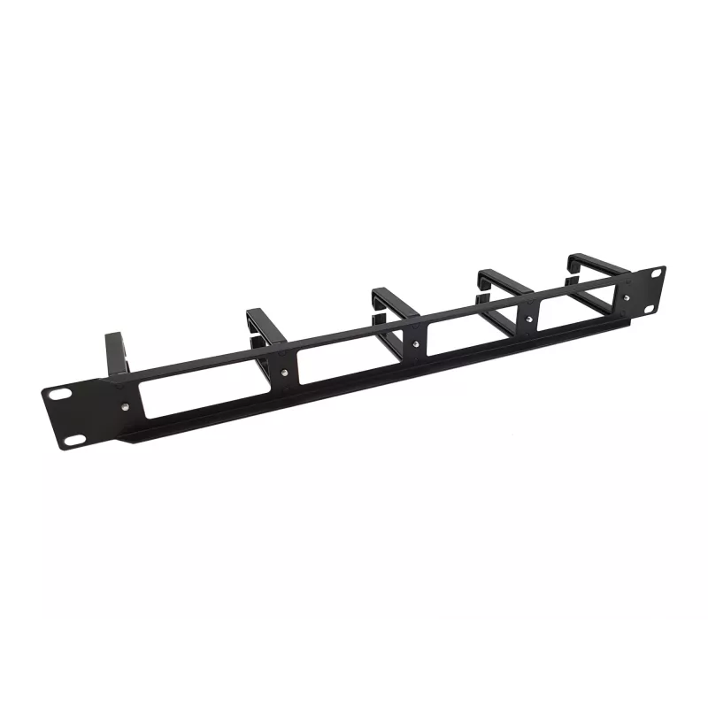 Equip 19-calowy panel do zarządzania kablami do montażu w szafie rack, czarny