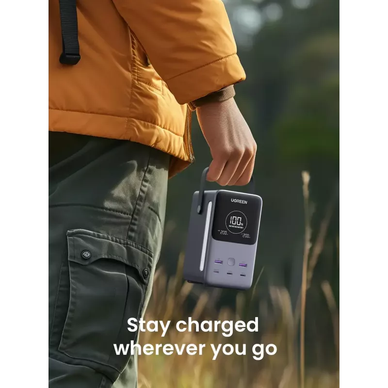 Ugreen Nexode Powerbank 48000 mAh Litowo-szary