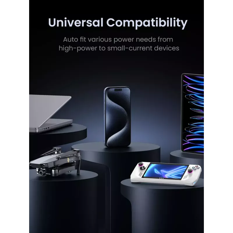 Ugreen Nexode Powerbank 48000 mAh Litowo-szary