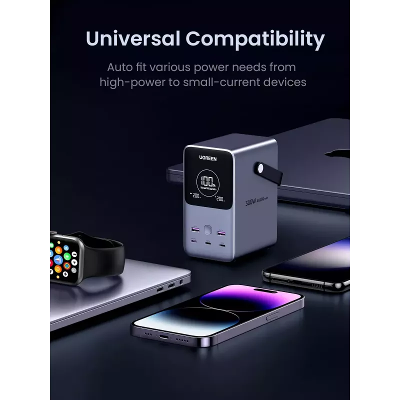Ugreen Nexode Powerbank 48000 mAh Litowo-szary