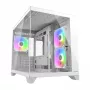 Obudowa PC Mini Tower Cougar FV150 ARGB biała — Micro-ATX / Mini-ITX, boczny panel, wentylatory 2x120 mm + 1x120 mm, zatoki na dyski 2,5 cala i 3,5 cala