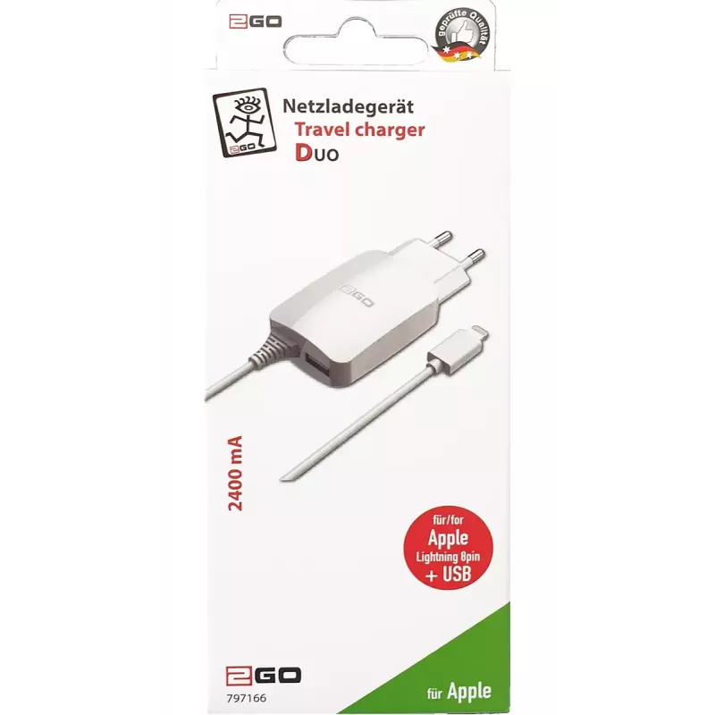 Mobile Device Charger 2GO 797166 Universal biały AC Indoor 5V 1.4m