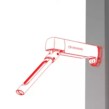 Kieszonkowa lampa robocza Ledlenser W7R Work Czarna LED 220 lm 2500 mAh