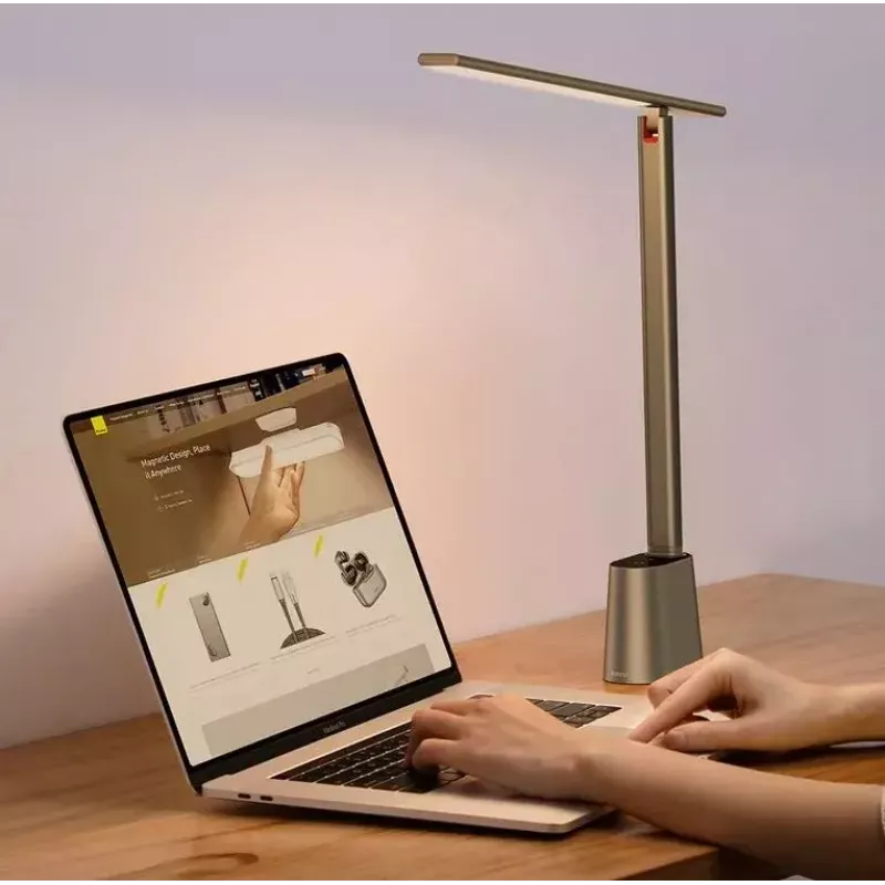 Lampa stołowa Baseus Smart Eye 5W szara 32 żarówki 4000K