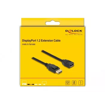 DeLOCK DisplayPort 1.2 kabel przedłużający 4K 60 Hz 3 m