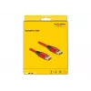 DeLOCK DisplayPort kabel 16K 60 Hz 2 m czerwony metal
