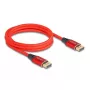 DeLOCK DisplayPort kabel 16K 60 Hz 2 m czerwony metal