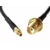 Kabel koncentryczny DeLOCK 88580 0,2 m SMA MMCX Czarny