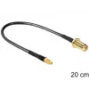 Kabel koncentryczny DeLOCK 88580 0,2 m SMA MMCX Czarny