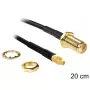 Kabel koncentryczny DeLOCK 88580 0,2 m SMA MMCX Czarny