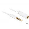 Kabel audio DeLOCK 3.5 mm 5 m biały