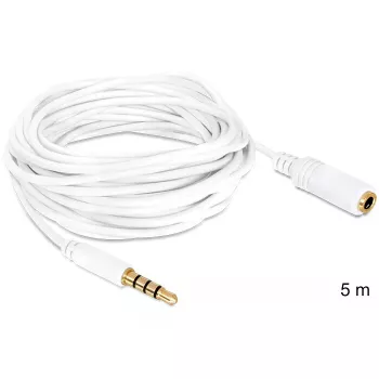 Kabel audio DeLOCK 3.5 mm 5 m biały