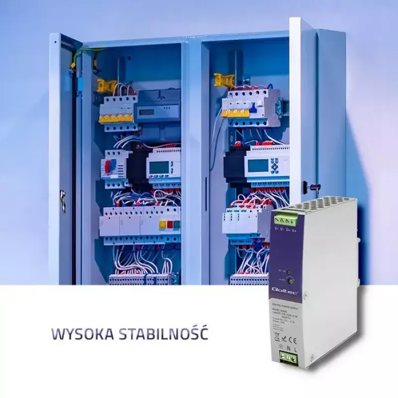 Zasilacz przemysłowy na szynę DIN QOLTEC 50905