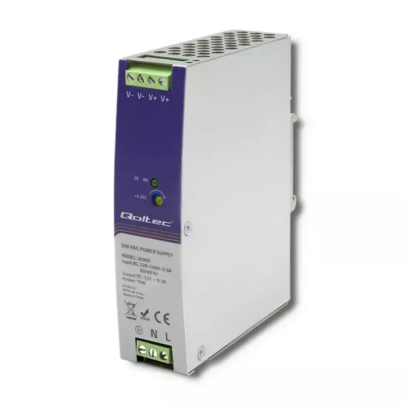 Zasilacz przemysłowy na szynę DIN QOLTEC 50905