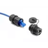 Złącze DeLOCK RJ45 Cat.6A z nasadką uszczelniającą IP67 pyło- i wodoszczelne