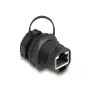 Złącze DeLOCK RJ45 Cat.6A z nasadką uszczelniającą IP67 pyło- i wodoszczelne