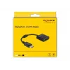 Adapter DeLOCK DisplayPort 1.2 męski na DVI żeński 4K Pasywny czarny